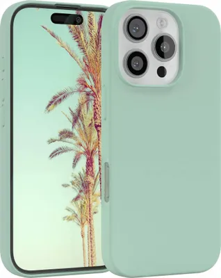 Produktbild von EAZY CASE Silikonhülle für Apple iPhone 16 Pro Silikon Backcover Schutz in Grün