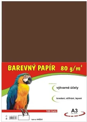 Image de Papier de couleur A3/100/80g - brun