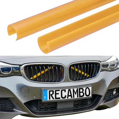 Obrázok produktu pre Lišty mriežky chladiča V vzpery vhodné pre BMW radu 3 G20 G21 G28 | Žltá