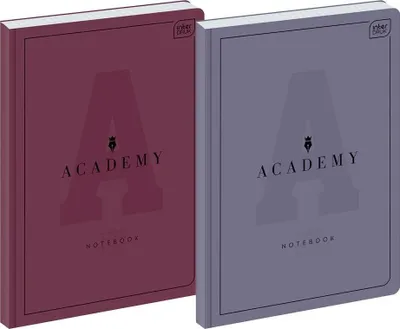 Produktbild von Interdruk 5x Hardcover-Notizbuch A4 kariert 96 Blatt 90g/m² Akademie
