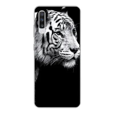 Produktbild von MuchoWow® Handyhülle Schutzhülle Hülle für Samsung Galaxy A70 Tiger - Wilde Tiere - Licht Silikon Softcase Handy Hülle - Schutzhaube