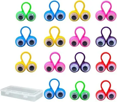 Image de Cadeau de fête pour enfants - Marionnettes à doigt « monstres » - Lot de 15