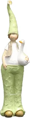Immagine prodotto di Bambini in giardino, statuetta decorativa in Vetroceramica, 19 cm, pezzo singolo