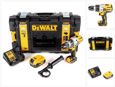 Produktbild von DeWalt DCD 996 P1 Akku Schlagbohrschrauber 18V 95Nm Brushless + 1x Akku 5,0Ah + Ladegerät + Toughbox
