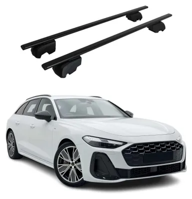 Image de Barres de toit transversales pour Audi A5 B10 Break 2025-2026 Fer Noir 2Pcs, productTiles.product.images.aiGenerated