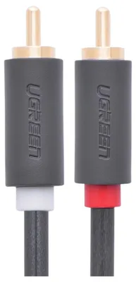 Zdjęcie produktu dla Kabel Ugreen AV104 10518 audio 2RCA (męski) / 2RCA (męski) 2m - szary