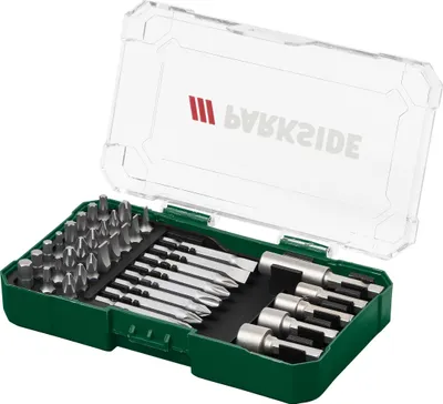 Produktbild von PARKSIDE® HSS-Spiralbohrer-Set / Steinbohrer-Set / Holzbohrer-Set / Bitschrauber-Set »PBB 4 C2« (Bitschrauber Set 37tlg.)