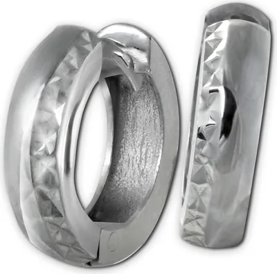 Produktbild von SilberDream Creolen Damen 925 Silber silber glanz Ohrringe 14mm SDO392J