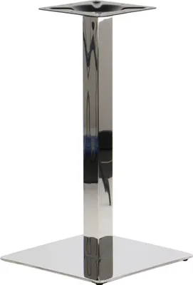 Obrázek produktu pro Nerezová podnož stolu SH-3002-5/P, pro kancelář, hotel, restauraci, rozměr 45x45x72,5 cm, leštěná nerezová ocel