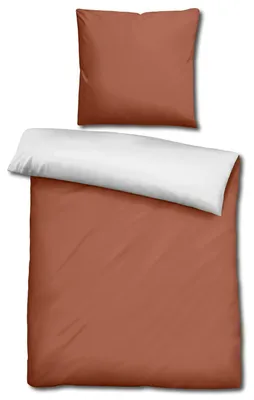Obrázek produktu pro Sleezzz® Renforcé oboustranné povlečení hnědé/bílé 135 x 200 + 80 x 80 cm
