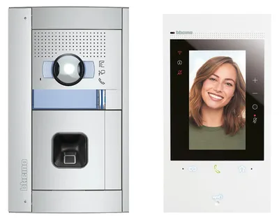 Produktbild von BTICINO Video-Set Flex’ONE, SFERA ekey-Fingerprint, CLASSE300EOS, 2-Draht, 1 Stk.