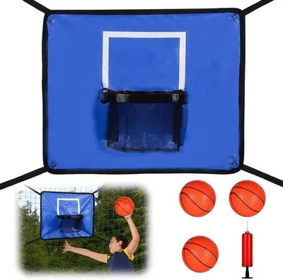 Immagine prodotto di Trampolino, pallacanestro, bersaglio con 3 palline e pompa