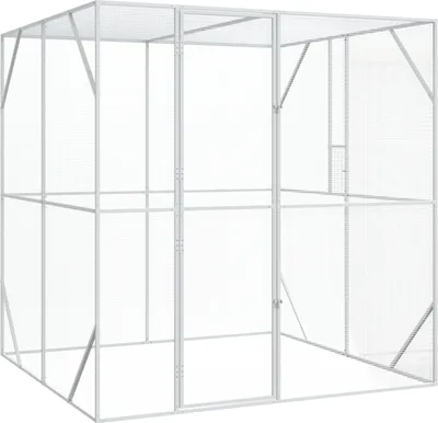 Produktbild von Best Möbel Vogelvoliere Anthrazit 209x202x214 cm Stahl - Vogelkäfige CL36155