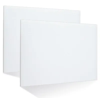 HDPE-Platten 2er-Pack 30x20 cm 6,5 mm weiß