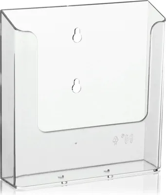 Produktbild von Transparenter Wandprospekthalter - Für DIN A5 - 1 Stück - Geeignet für Broschüren