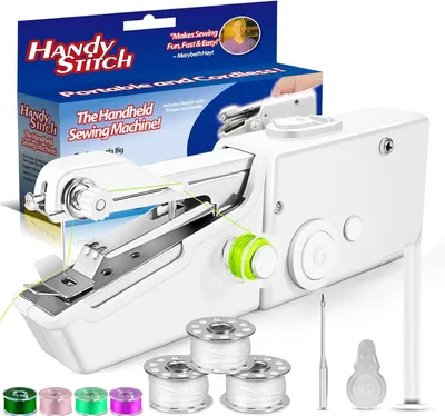 Mini-Nähmaschine, tragbar, elektrisch, für Anfänger, mit Zubehör