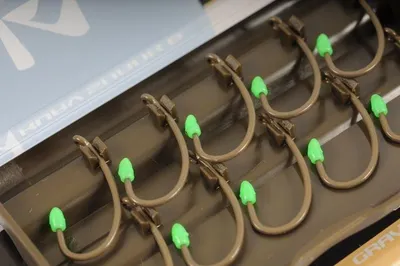 Produktbild von Korda Kaptor Kurv Shank (B) Karpfenhaken, Größe:12, Farbe:Grün