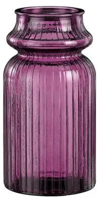Produktbild von Vase Rosa Recycliertes Glas Burgund 28Cm