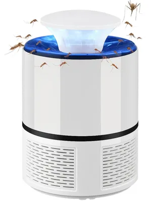 Produktbild von UV Insektenlampe Mückenfalle Fliegenfalle USB Insektenfänger elektrisch weiß 16 x 11,5 cm