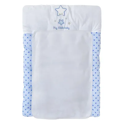 Produktbild von Baby-Delux Wickelauflage 50x70 inkl. abnehmbarer Frotteeauflage Magic Stars blau Wickelunterlage Wickelkommode, Wickeltisch Baumwolle waschbar