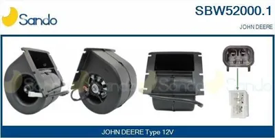 Produktbild von SANDO SBW52000.1 Gebläsemotor Innenraumgebläse