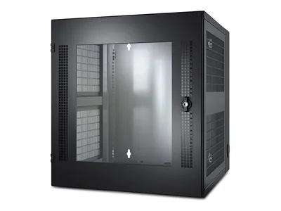 Productafbeelding van APC NetShelter WX Wandmontagekast, 13U, met glazen deur, zwart