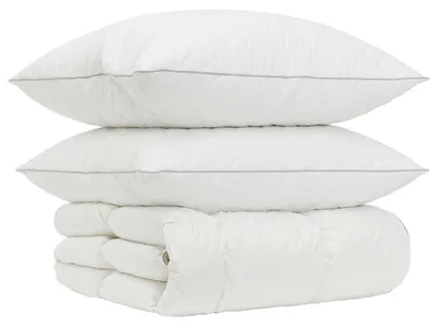 Obrázek produktu pro Sada peřin z husího prachového peří, 90% prachového peří, řada FULDA, 3 kusy, rozměr 140 x 220 cm, barva bílá