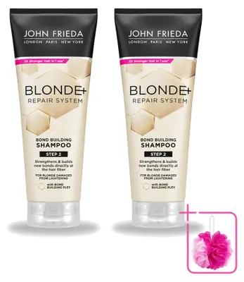 Zdjęcie produktu dla 2 sztuki szamponu John Frieda Blonde+ Repair Bond Building - 250 ml - zestaw ekonomiczny