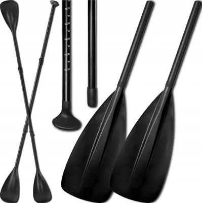 Zdjęcie produktu dla Składane Wiosło Kajakowe Do Deski Sup 2W1 Regulowane 4-Częściowe 229Cm