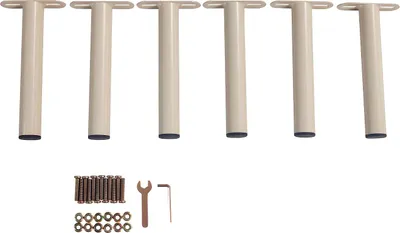 Produktbild von Satz mit 6 runden Lattenrostfüßen - beige
