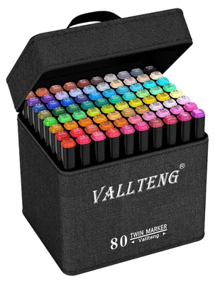 Immagine prodotto di 80 pennarelli alcolici colorati: perfetti per progetti creativi e schizzi