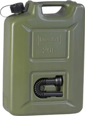 Produktbild von hünersdorff Kraftstoff-Kanister "PROFI" UN 20 l, HD-PE oliv