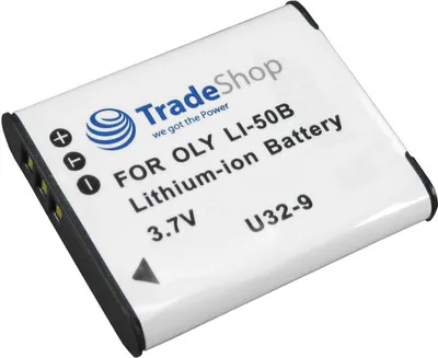 Produktbild von Trade-Shop Kamera Li-Ion Akku 3,7V / 950mAh ersetzt LI-50B DB-100 D-Li92 RICOH DB-100 DB100 Pentax D-Li92 D-Li-92
