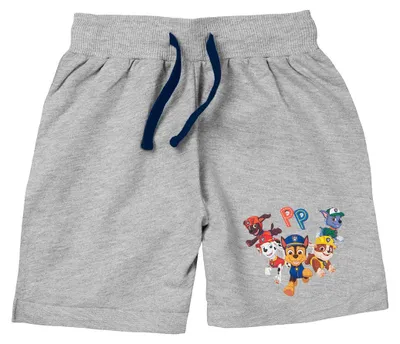 Produktbild von Paw Patrol Shorts für Jungen Kinder kurze Hose Trainingshose Bermuda Grau 98-104