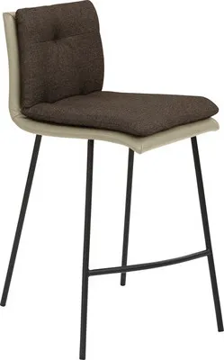 Produktbild von Barstuhl Mayer Sitzmöbel 1231 48,5 x 51,5 x 90 cm Stahl schwarz/taupe + schokobraun 1231_V3_126