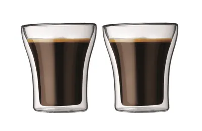 Immagine prodotto di Bodum ASSAM 2 pezzi in vetro a doppia parete, 0,2 l, trasparente