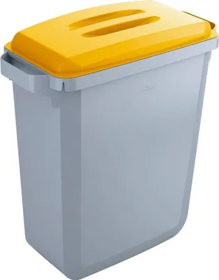 Produktbild von DURABLE Durabin 60 Mülleimer 60,0 l grau, gelb