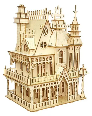 Image de Puzzle en bois 3D, modèle de villa, kit de construction en bois pour adultes