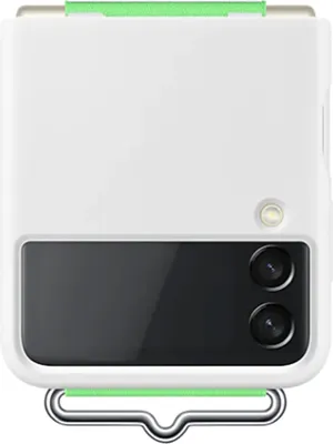 Image de SAMSUNG EF-GF711TW - Coque silicone avec lanière G Z FLIP3 Blanc