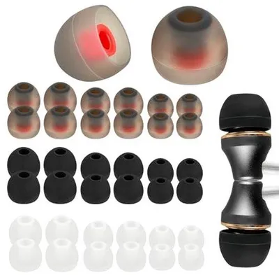 Productafbeelding van 36 Stuks Vervangende Oordopjes Tips - Siliconen Oordopjes Covers voor In-Ear Hoofdtelefoons