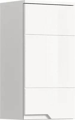 Produktbild von Solero Badschrank Wandhängend 1 Tür Weiß hochglanz, weiß.