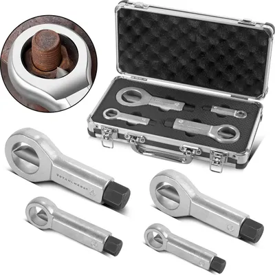 Produktbild von STAHLWERK Mutternsprenger Set 9-36 mm 4-tlg Mutternlöser Mutternspalter Satz