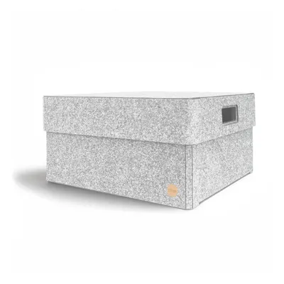 Produktbild von Aufbewahrungsbox CLASSIC Filz 45 x 40 x 22 cm mit Deckel in hellgrau meliert