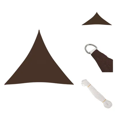 Produktbild von vidaXL Sonnensegel Oxford-Gewebe Dreieckig 3,6x3,6x3,6 m Braun - Sonnenschirme & Sonnenschutze