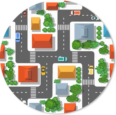 Produktbild von MuchoWow® Mauspad Mousepad Muster - Auto - Zuhause - Jungen - Kinder - Kinder 20x20 cm - Mousepads - Maus Mat - Pad - Mausunterlage - Schreibtischmatte
