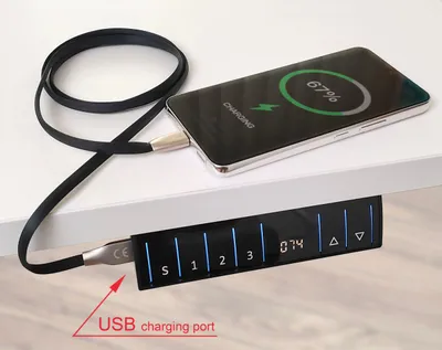 Zdjęcie produktu dla Elektryczna podstawa do biurka z regulacją wysokości, czarna RXD1