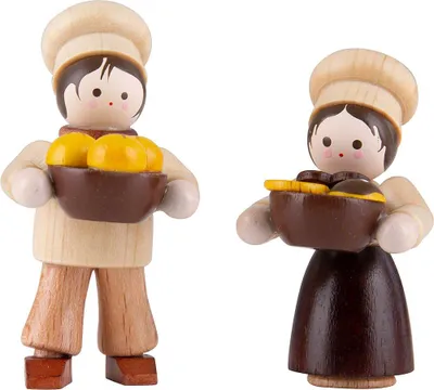 Productafbeelding van Thiel-Figur "Bäckerkinder" - natuur (4,7 cm) van Romy Thiel