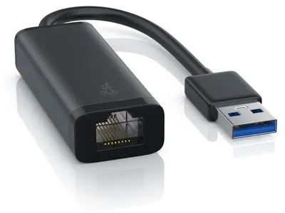 Zdjęcie produktu dla Karta sieciowa CSL z wtyczką USB 3.0 typu A na gniazdo RJ-45 Gigabit Ethernet, zewnętrzna karta sieciowa