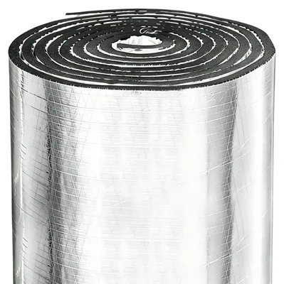 Produktbild von Isolierrolle, 5 mm dick, 40 cm x 5 m, selbstklebende Aluminiumisolierung mit Gummi-Beschichtung