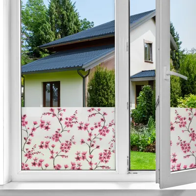 Obrázek produktu pro d-c-fix, okenní fólie "Sakura", 20 cm x 1,5 m, staticky přilnavá
